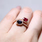 Oval Ruby Sapphire Custom Gem Ring