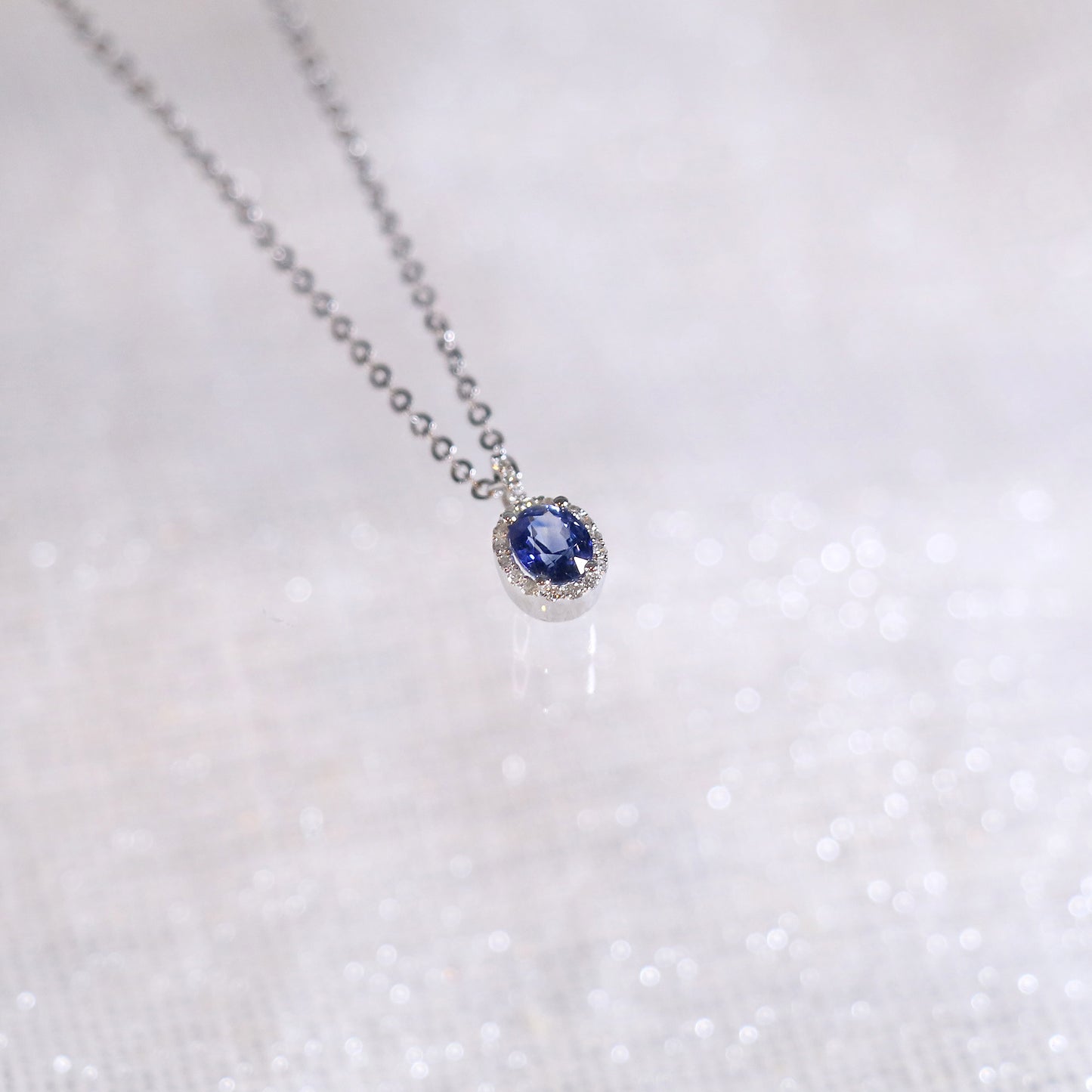 Classic Oval Sapphire Necklace