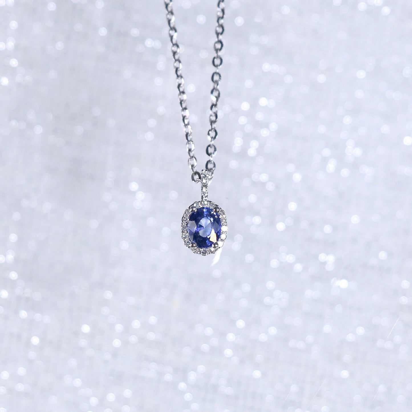 Classic Oval Sapphire Necklace