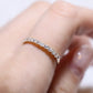 Half Zirconia Ring Band