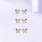 Mini Diamond Butterfly Studs