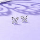 Mini Diamond Butterfly Studs