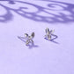 Mini Diamond Butterfly Studs