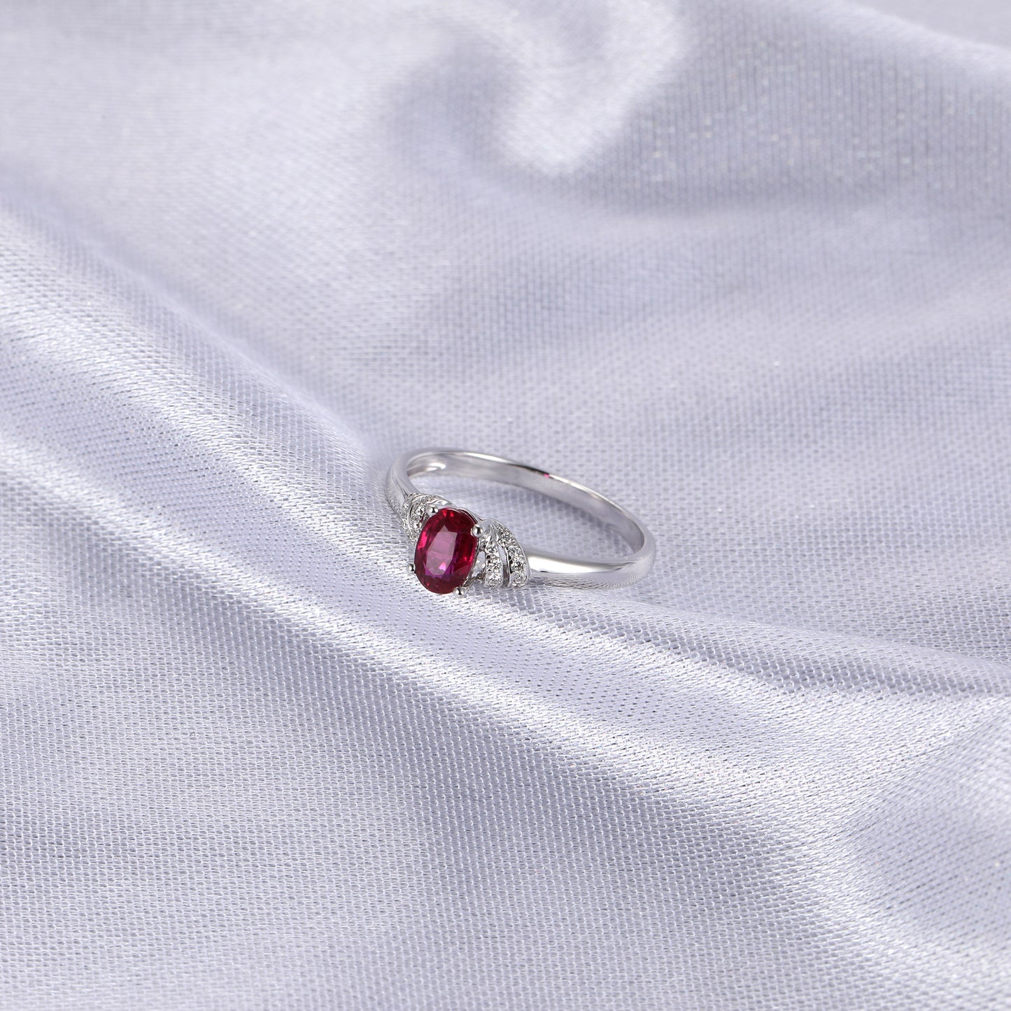 Red Ruby Fashion Promise Ring