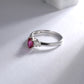Red Ruby Fashion Promise Ring