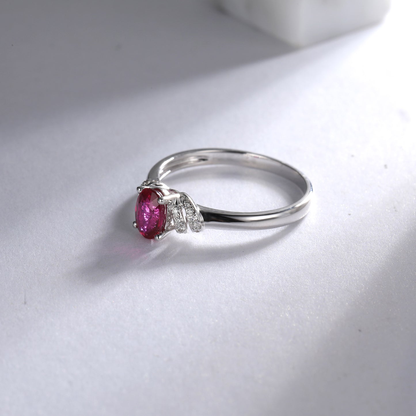 Red Ruby Fashion Promise Ring