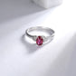 Red Ruby Fashion Promise Ring