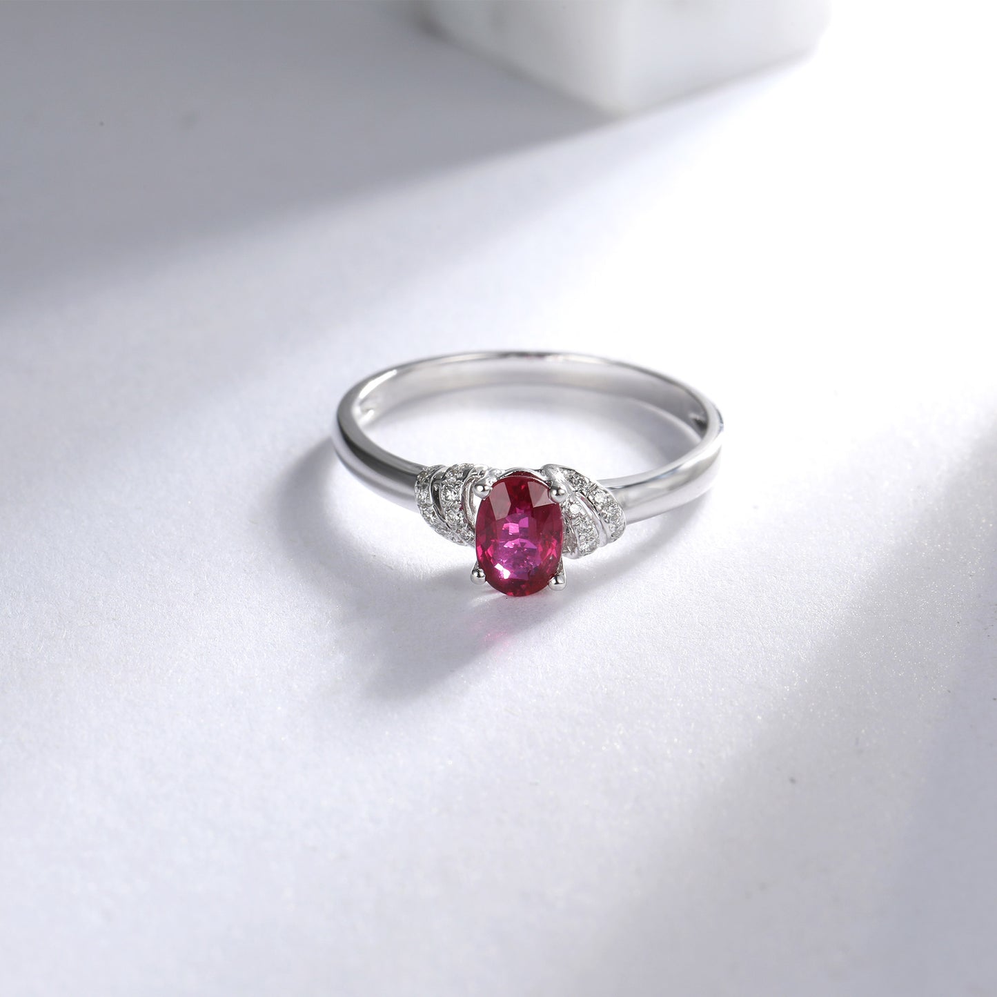Red Ruby Fashion Promise Ring
