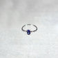 Silver Sapphire Vintage Ring