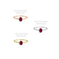 Oval Ruby Promise Ring