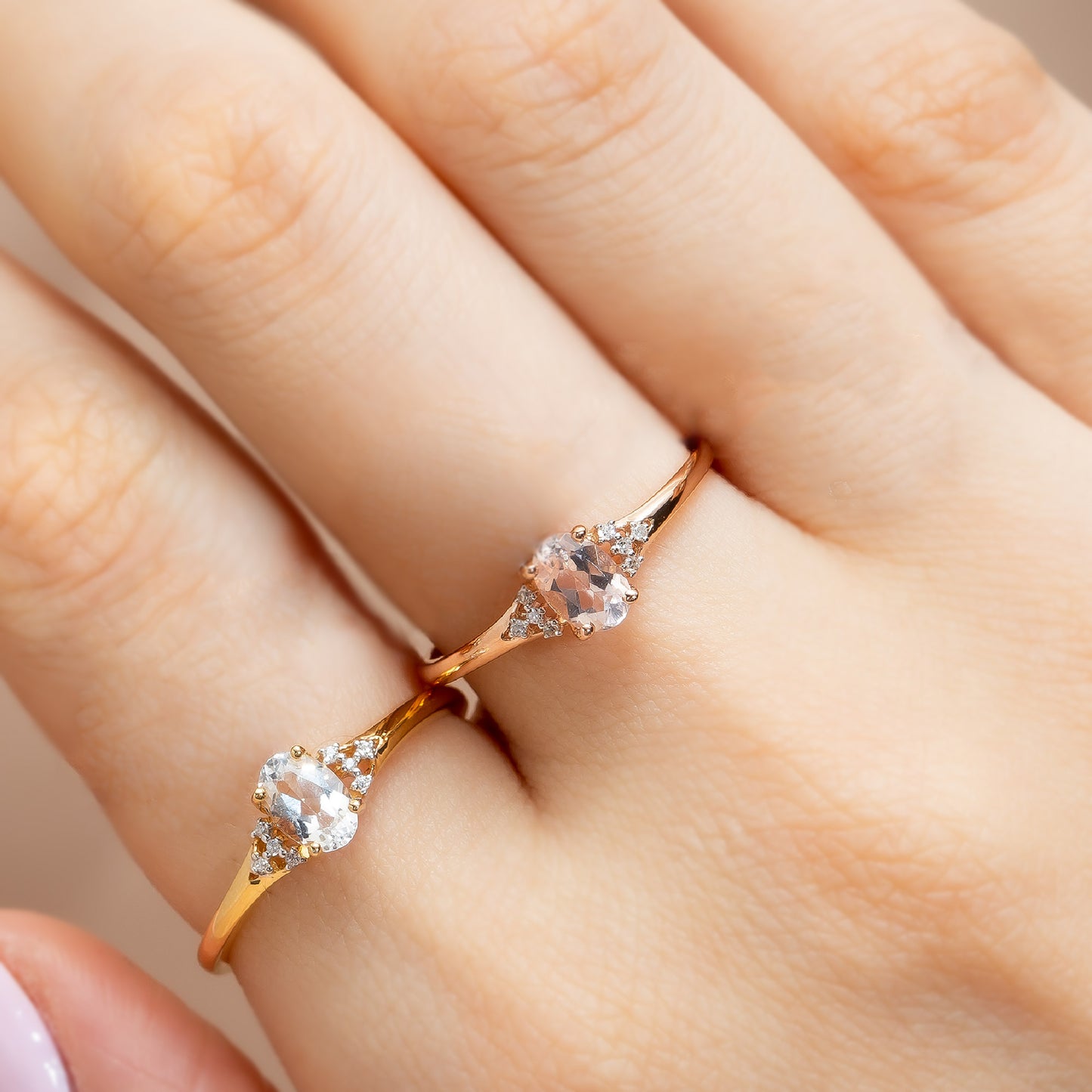 Morganite Custom Gemstone Ring