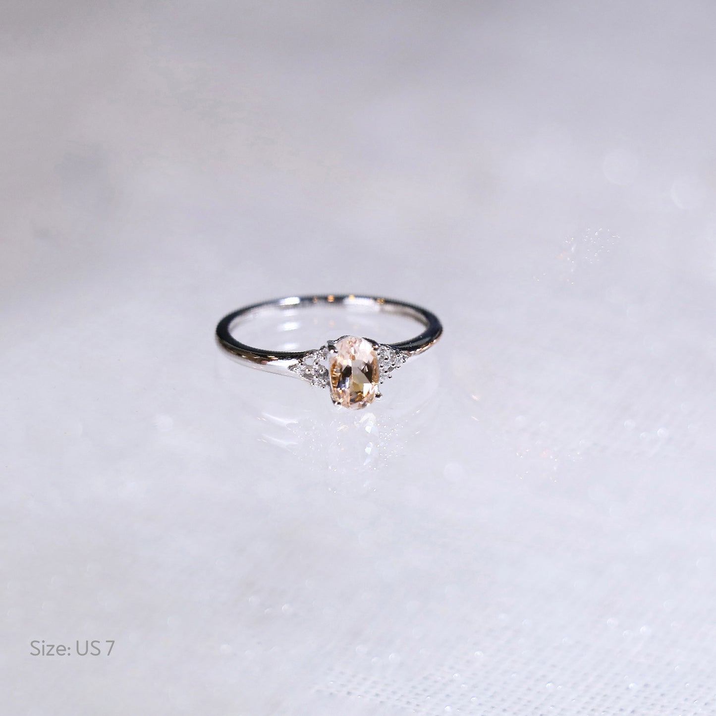 Morganite Custom Gemstone Ring