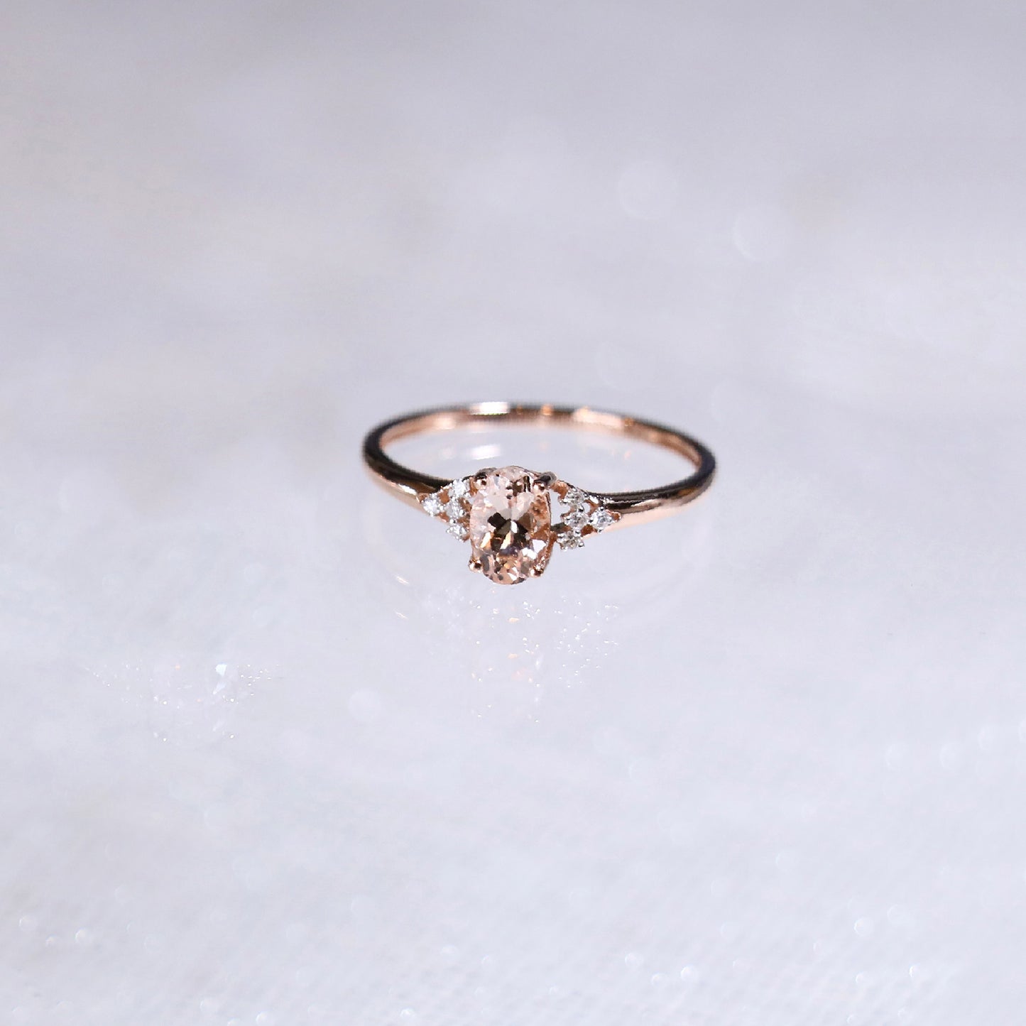 Morganite Custom Gemstone Ring