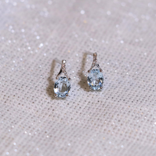 Oval Topaz Custom Studs