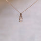 Vintage Morganite Minimalist Pendant