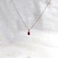 Vintage Ruby Minimalist Pendant