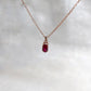 Vintage Ruby Minimalist Pendant
