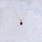 Oval Custom Gemstone Necklace