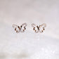 Open Butterfly Diamond Studs