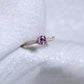 Silver 1ct Amethyst Wedding Ring