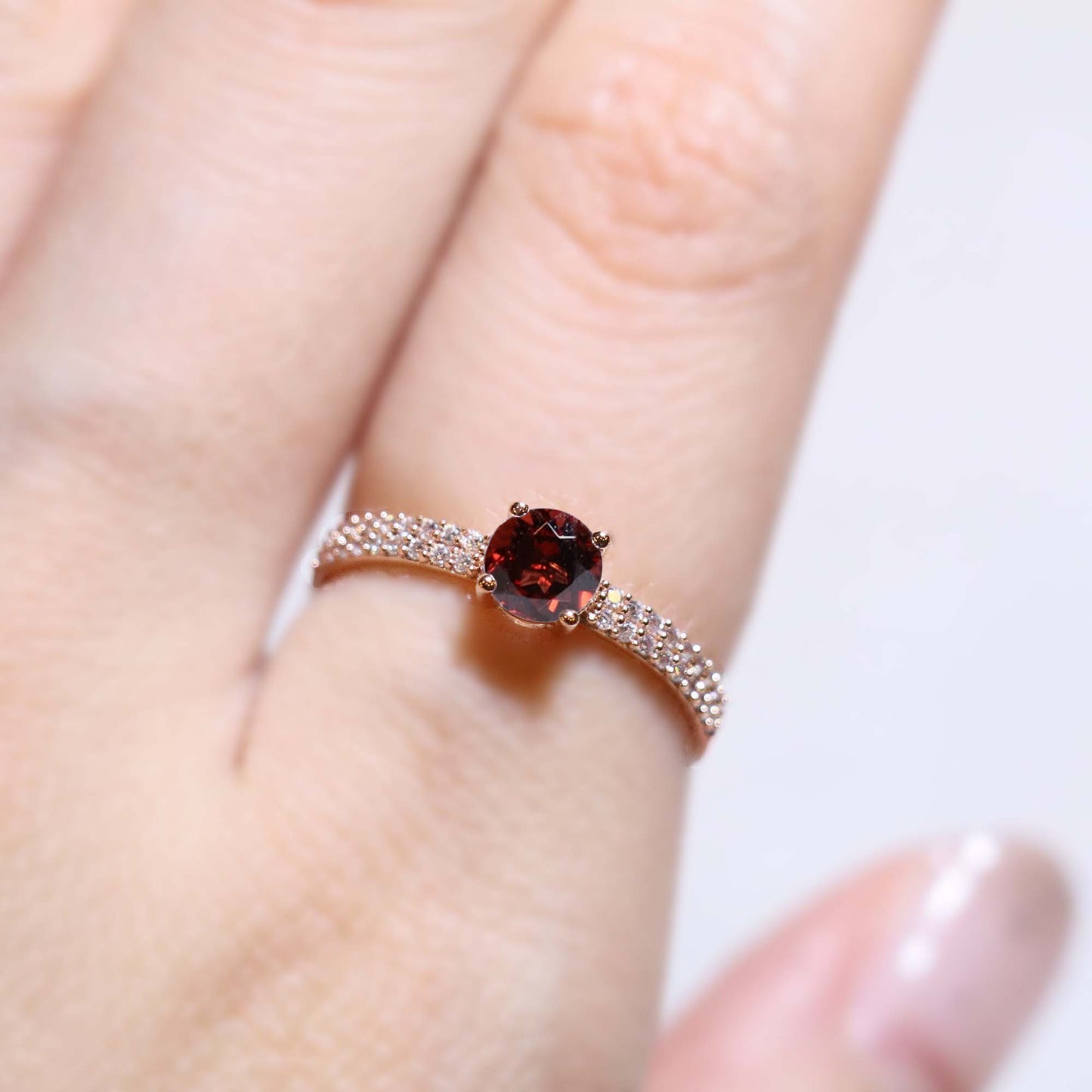 Silver 1ct Amethyst Wedding Ring