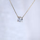 Silver Dainty 6mm Amethyst Necklace