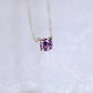 Silver Dainty 6mm Amethyst Necklace