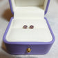 Amethyst Sakura Flower Earrings