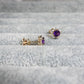 Amethyst Sakura Flower Earrings