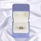 Oval Peridot Amethyst Stud Earrings