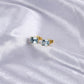 Emerald Cut Topaz Birthstone Earrings