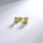 Green Peridot August Birthstone Earrings