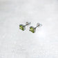 Green Peridot August Birthstone Earrings