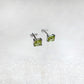 Green Peridot August Birthstone Earrings