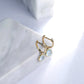 Dainty Sky Blue Topaz Drop Hoop