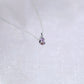Pear Amethyst Solitaire Teardrop Pendant Necklace