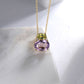 Peridot Amethyst Two Stone Necklace