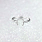 U Shaped Diamond Ring