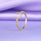 U Shaped Diamond Ring
