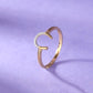 U Shaped Diamond Ring