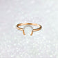 U Shaped Diamond Ring