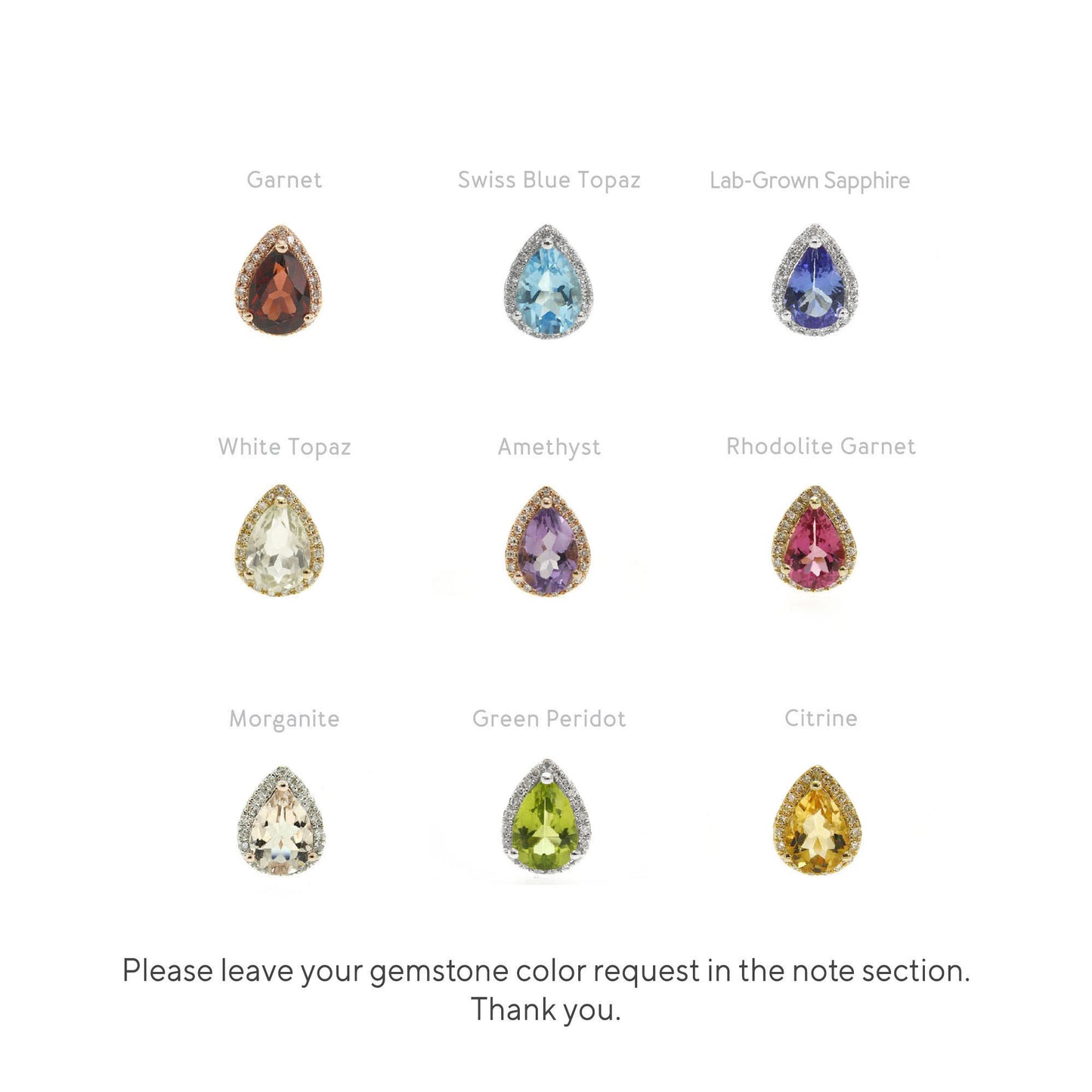 Pear Sapphire Diamond Huggies