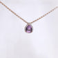 Classic Pear Amethyst Necklace