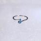 Pear Blue Topaz Bypass Ring