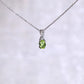 Oval Custom Topaz Gemstone Bypass Necklace