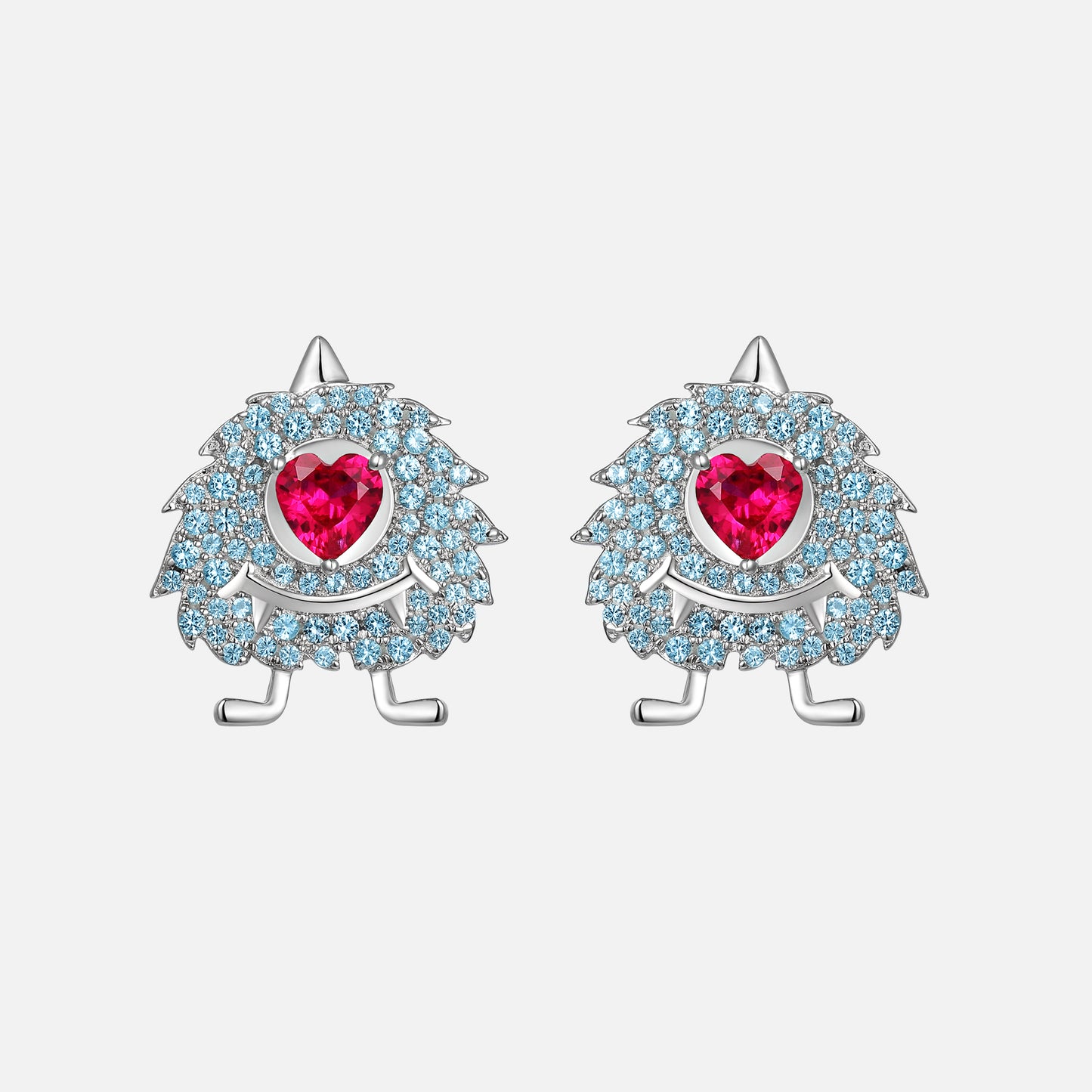 Little Blue Monster Earrings