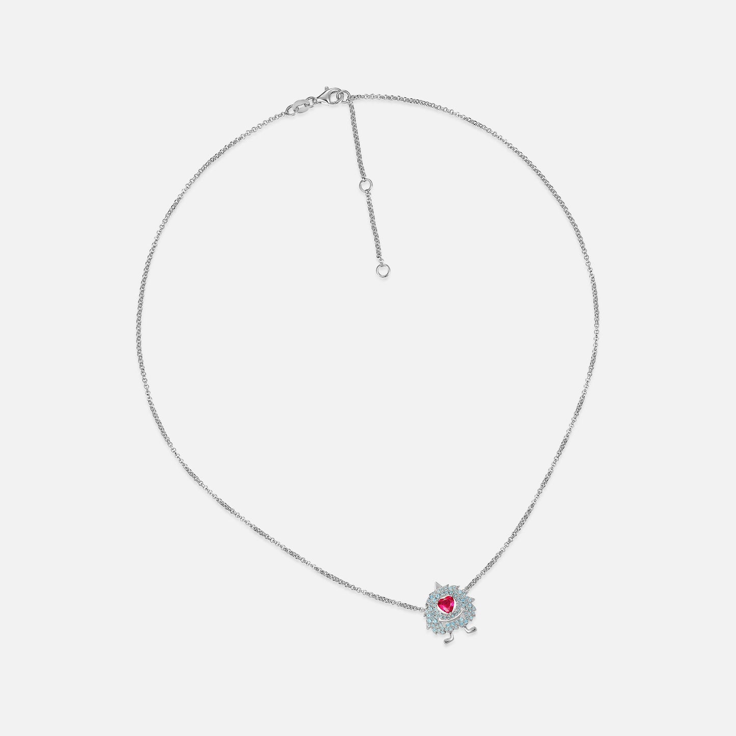 Little Blue Monster Necklace