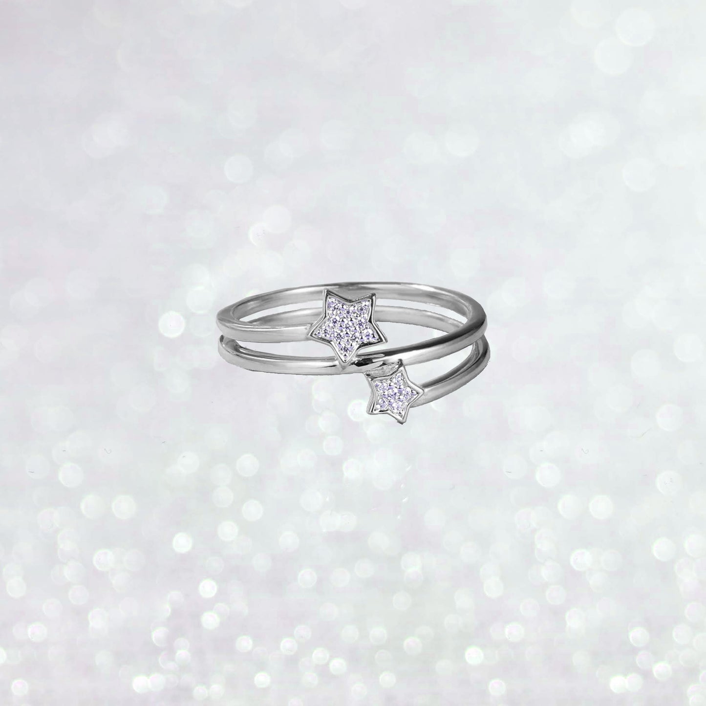 Gemini Star Diamond Ring