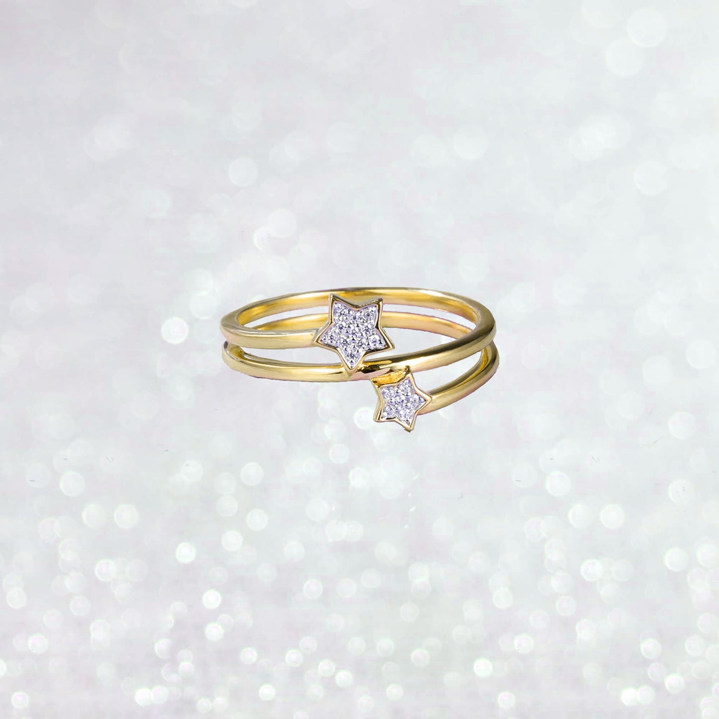 Gemini Star Diamond Ring