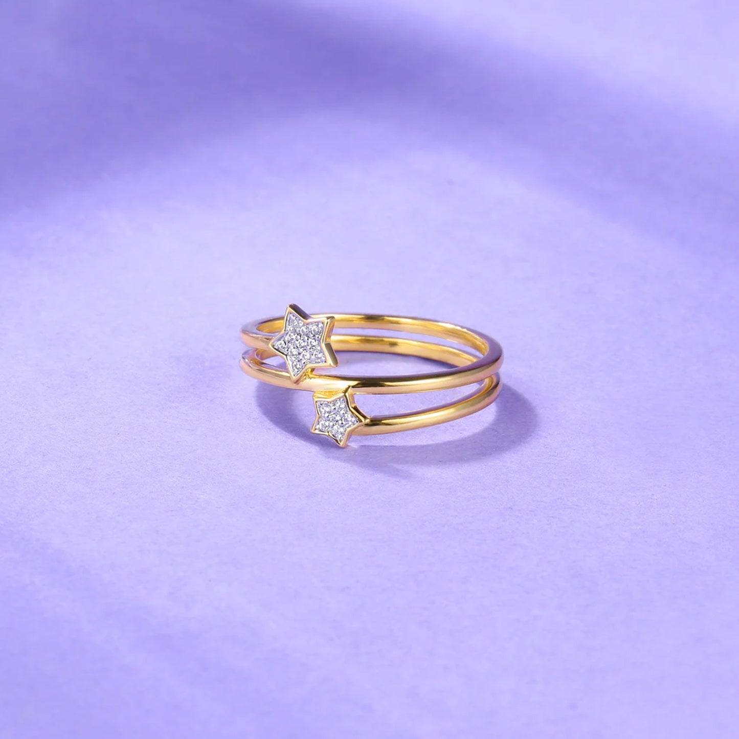 Gemini Star Diamond Ring